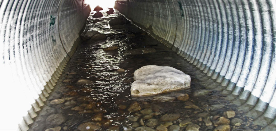 stream crossings embeded culvert
